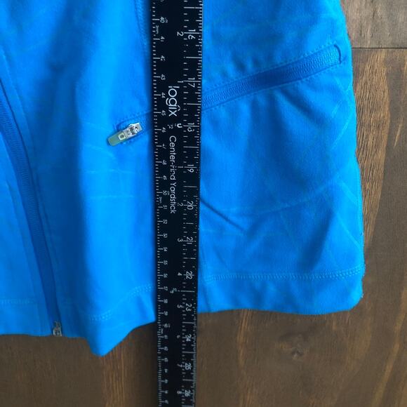 Zella Womens Jacket Blue Full Zip Activewear Performance Mesh Stretch Medium - Picture 6 of 10